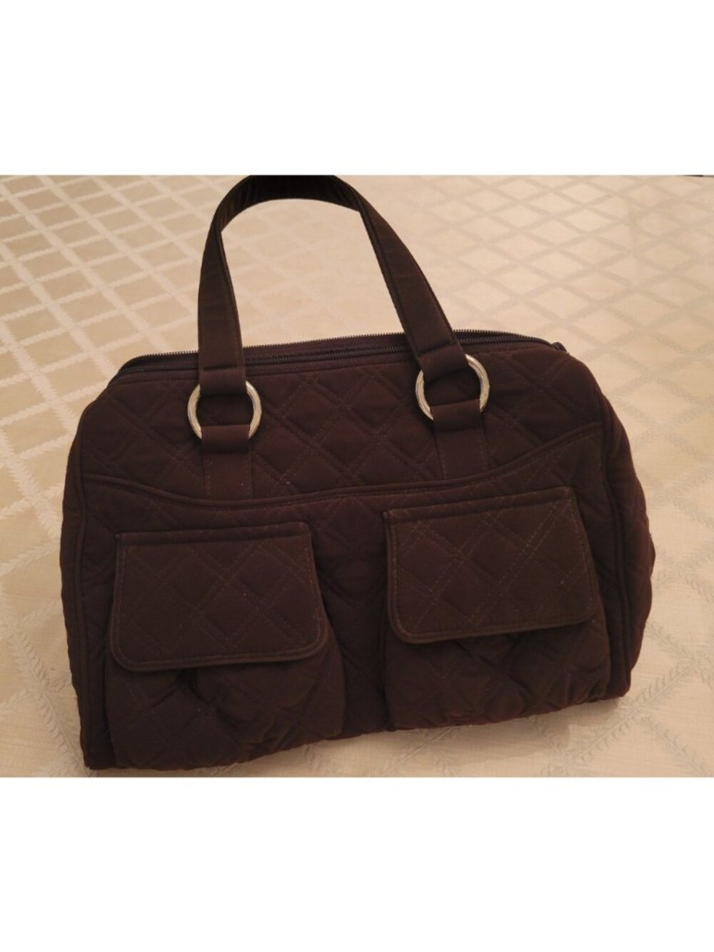 Vera Bradley Boston Quilted Bag and Wallet in Espresso for Fall!